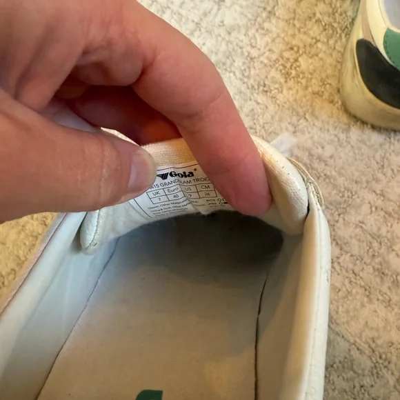 Gola White and Green Sneakers - Picture 4 of 8